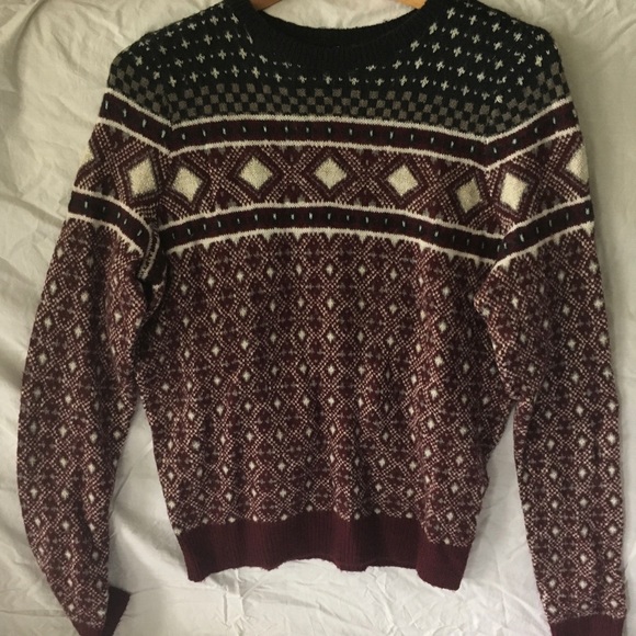 Retro Ugly Grandpa Sweater Abercrombie 